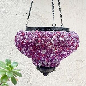 Vintage Bohemian Boho Hanging Tealight Candle Holder